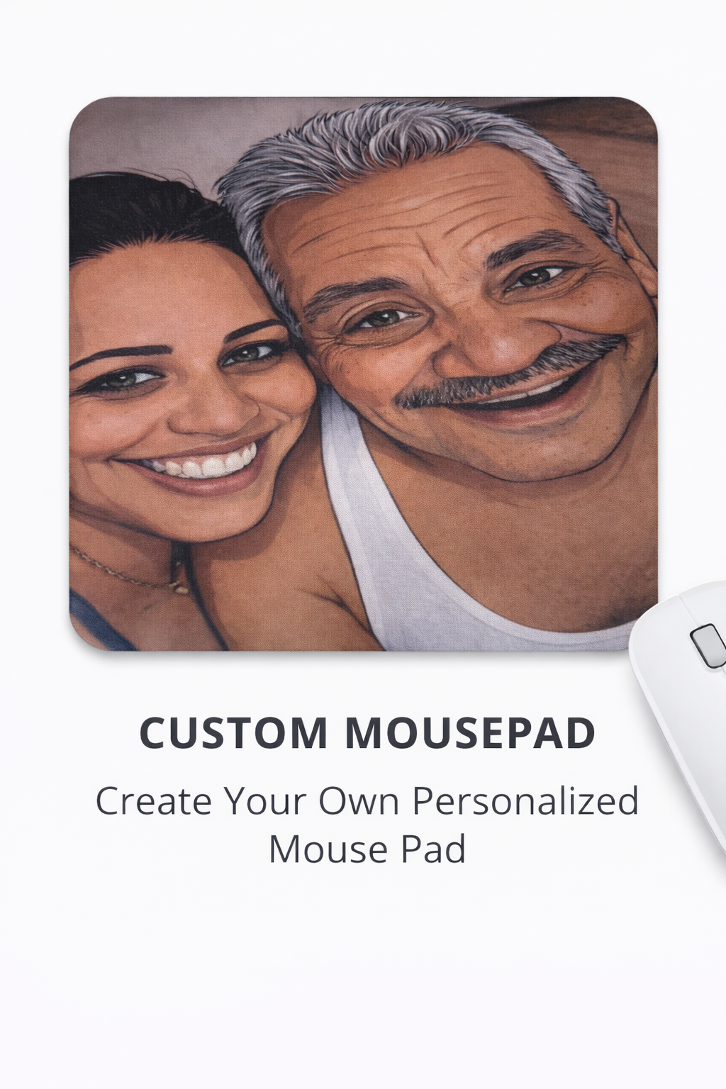 Vibrant Sublimated Mouse Pad — Edge-to-Edge Custom Print  (3mm 8.6" x 7")