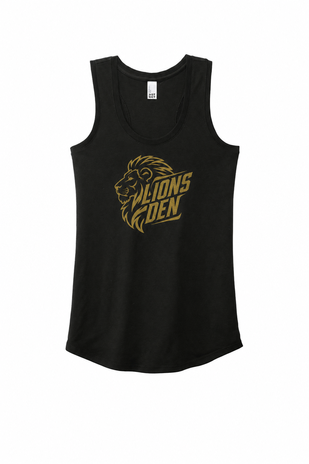 Lions Den – District® Women’s Perfect Tri® Racerback Tank  Confidence. Comfort. Strength. Welcome to the Den.